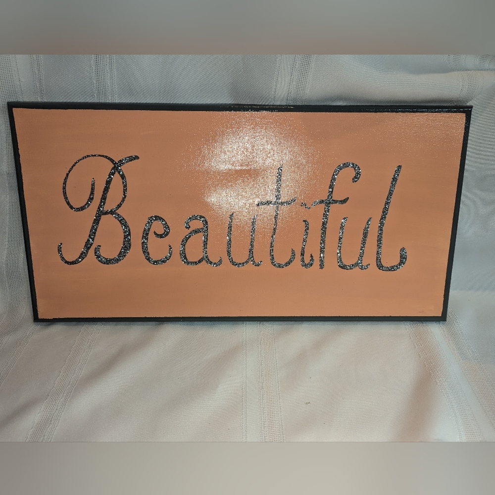 Beautiful Glitter Canvas